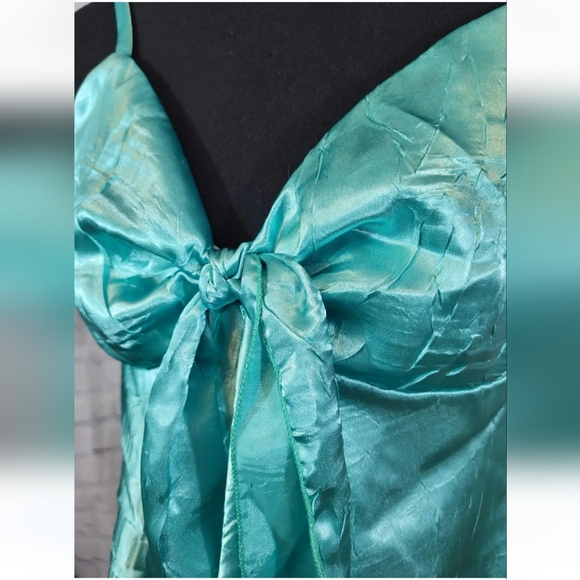 Vtg Women's A. Byer Front Knot Camisole Size Large, Y2K Retro - Picture 2 of 5